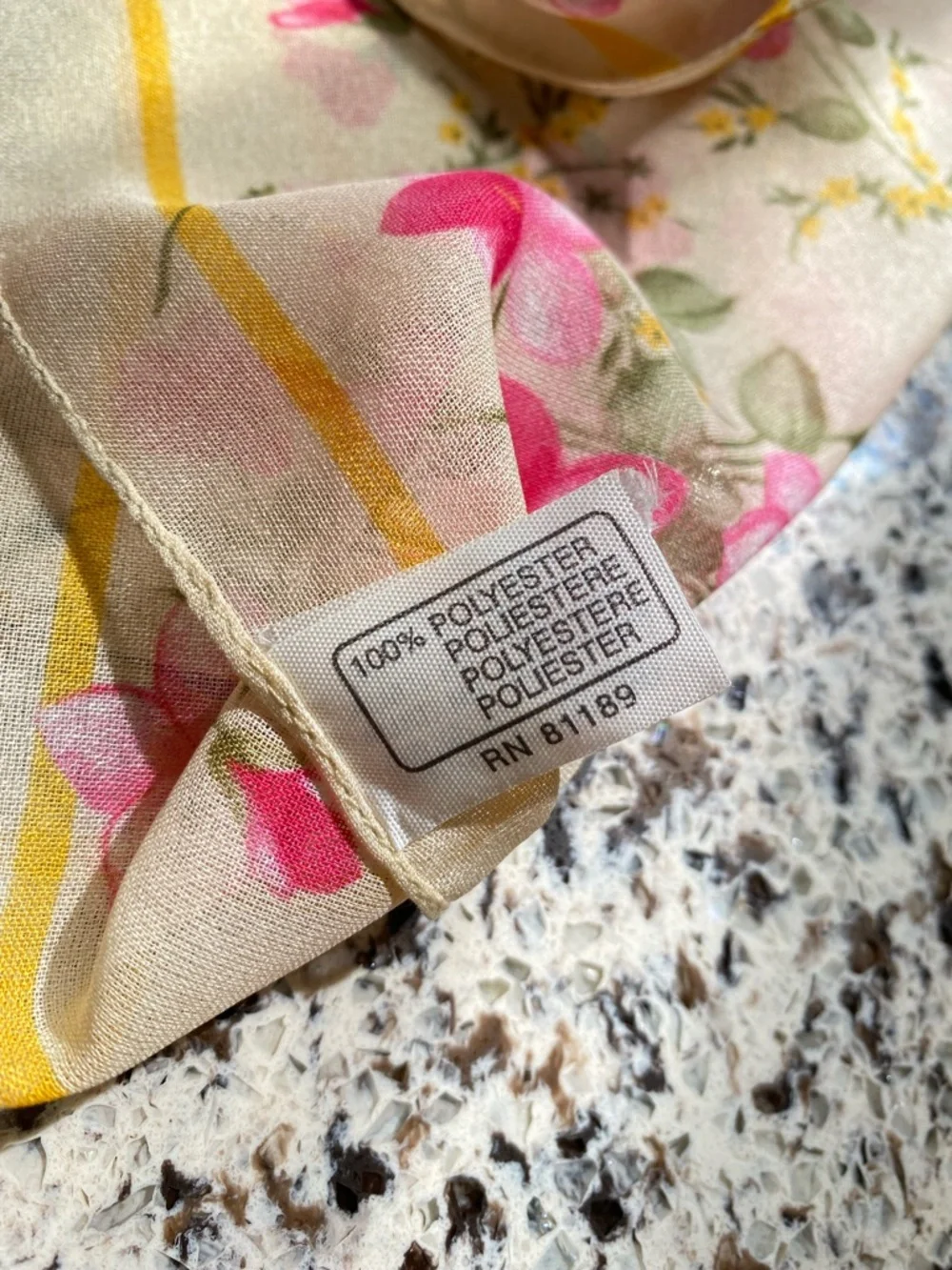 VINTAGE Midcentury style Italian Scarf 20” Square